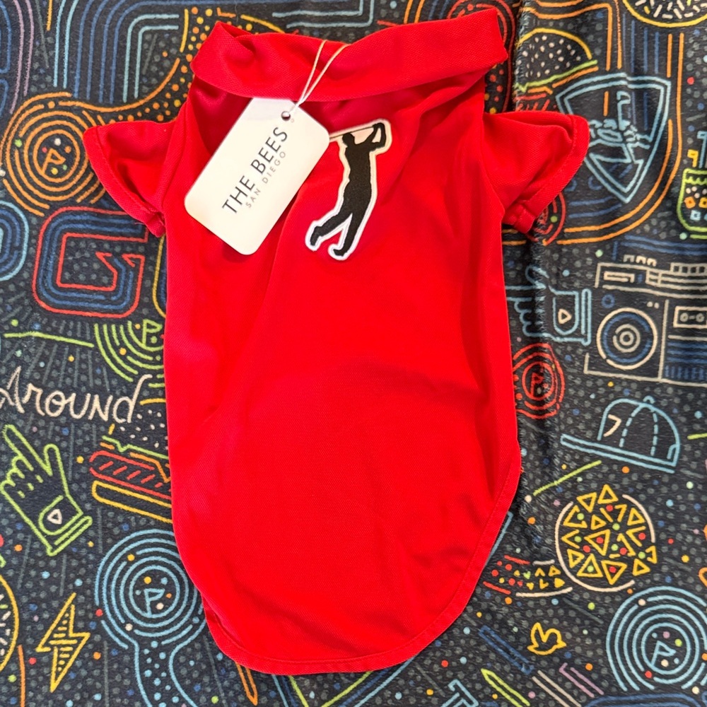 Golf Red Polo for Pets